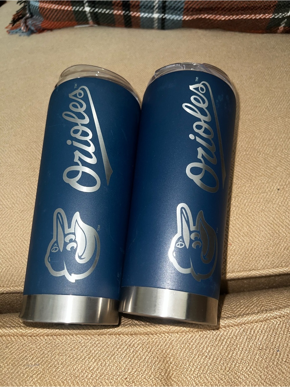 New Baltimore Orioles stainless steel tumblers